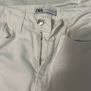 Zara white flare jeans size 2